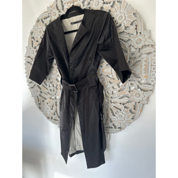 IMPERIAL Women’s Black Silky blazer Coat – Size Medium - Picture 2 of 6